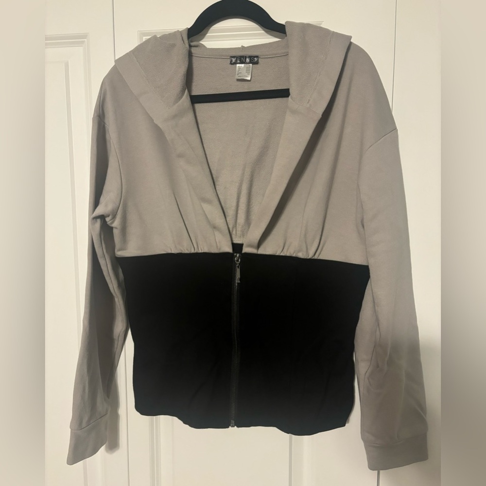 Venus Zip Up Corset Hoodie Size XL